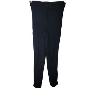 American Apparel Riding breeches Pants Cotton Knee Patch Black Size Large